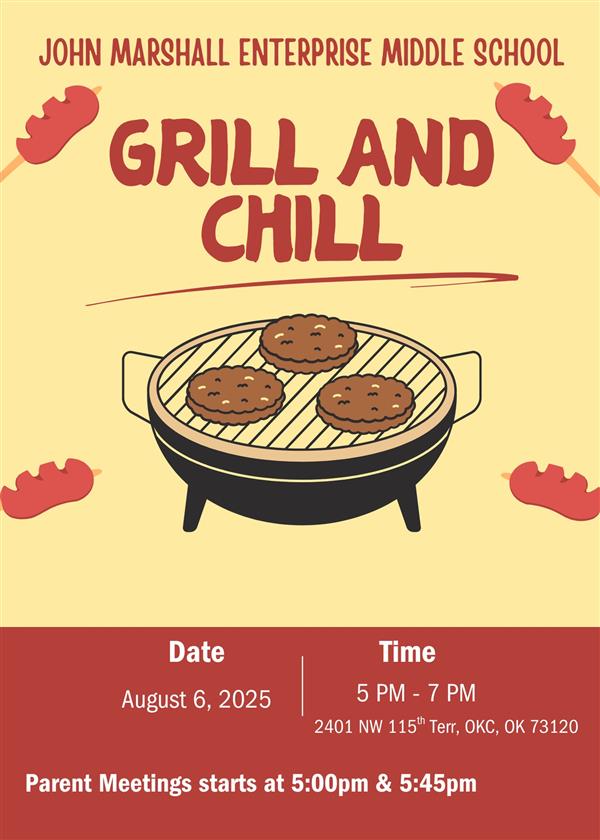 August 6th @ JMEMS 5 PM -7Pm Parent Meetings at 5Pm and 5:45 PM
